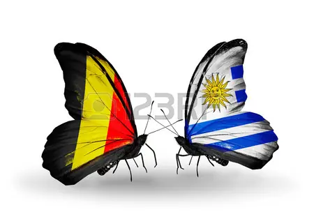 Uruguay y Belgica,hermanos separados al nacer.