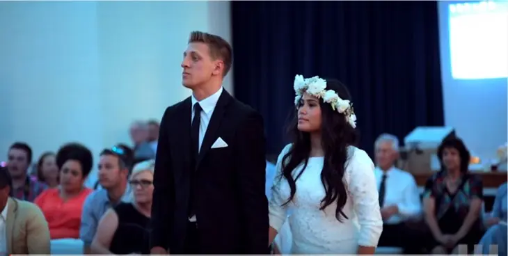 Los padrinos de esta boda realizaron la danza Haka Maorí