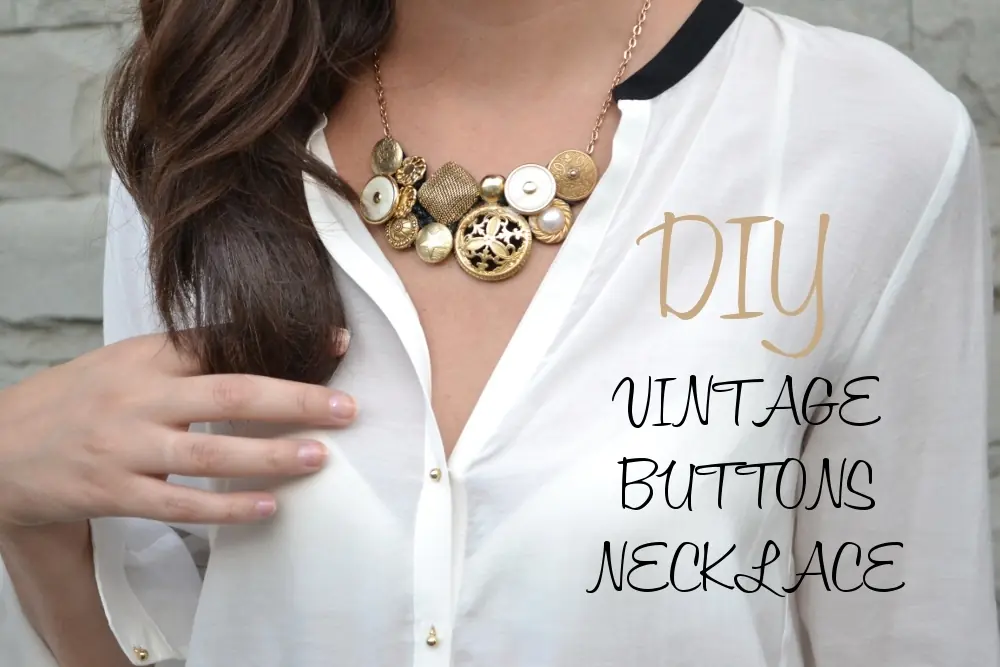 DIY vintage collar con botones