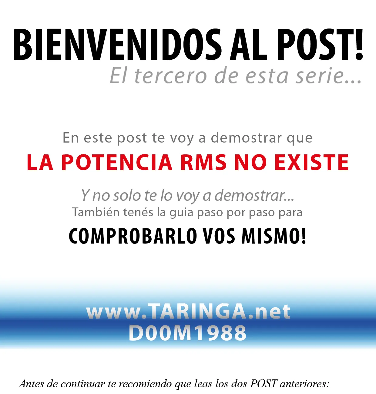 La potencia RMS no existe y te lo demuestro