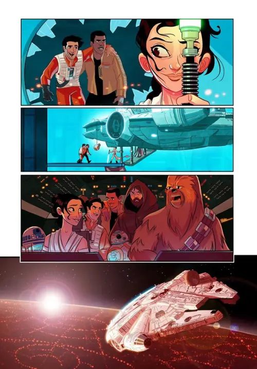 Star Wars Ep 7.5: FanComic ¿parodia?