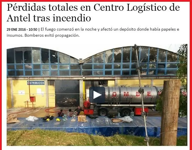 Uruguay - Incendio palacio de la luz version fa?