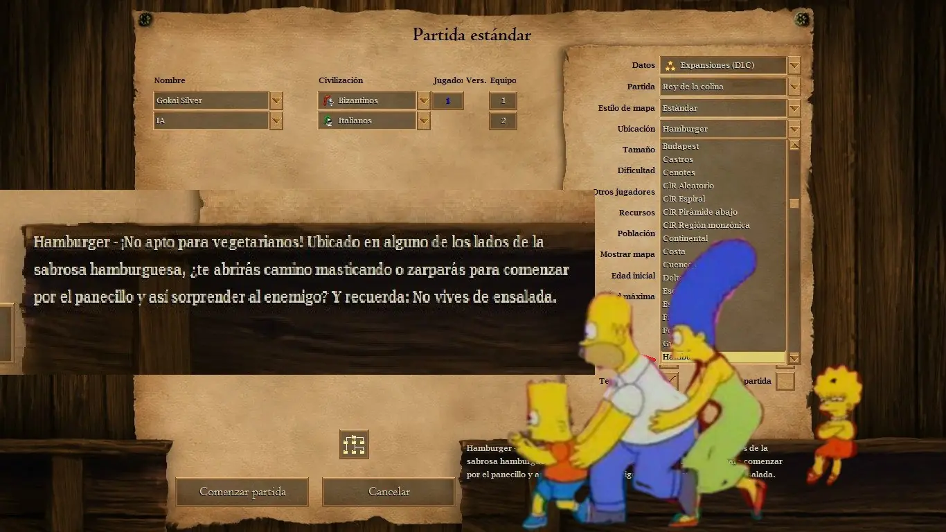 Age Of Empires y los Simpsons