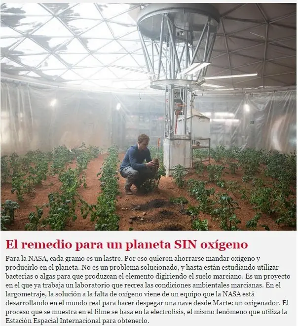 No lo notaron The Martian (2015) Así se podra vivir en Marte