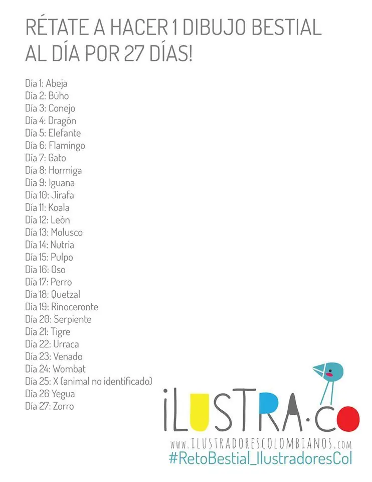 27 Días, 27 dibujos