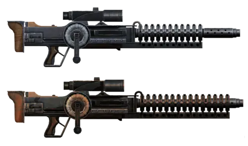 Gauss gun con una de estas salís tranquilo por las calles...