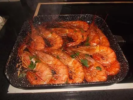 Gambas a la plancha