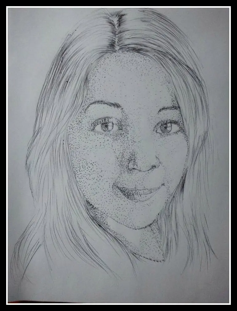 Mi dibujo de @Ta_qui_to (Puntillismo)