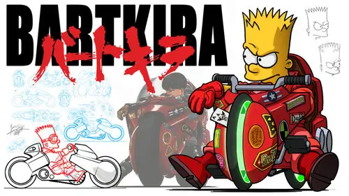bartkira la fusión simpson+akira