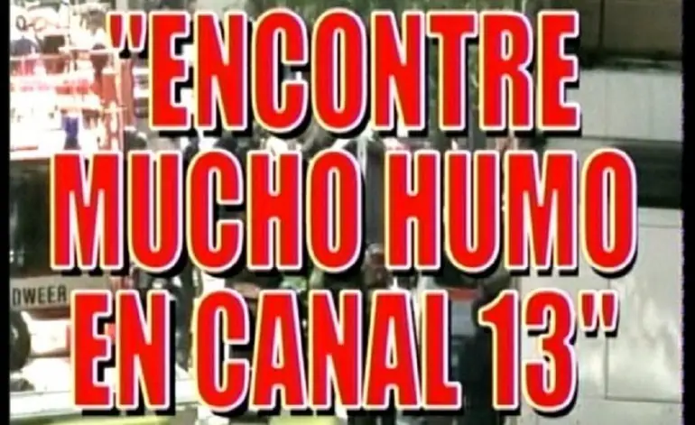 El incendio en Canal 13, por Cronica TV