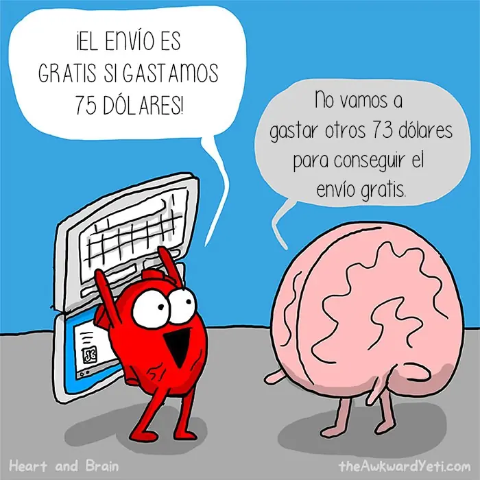 La batalla entre pensar y sentir, Corazón vs Cerebro