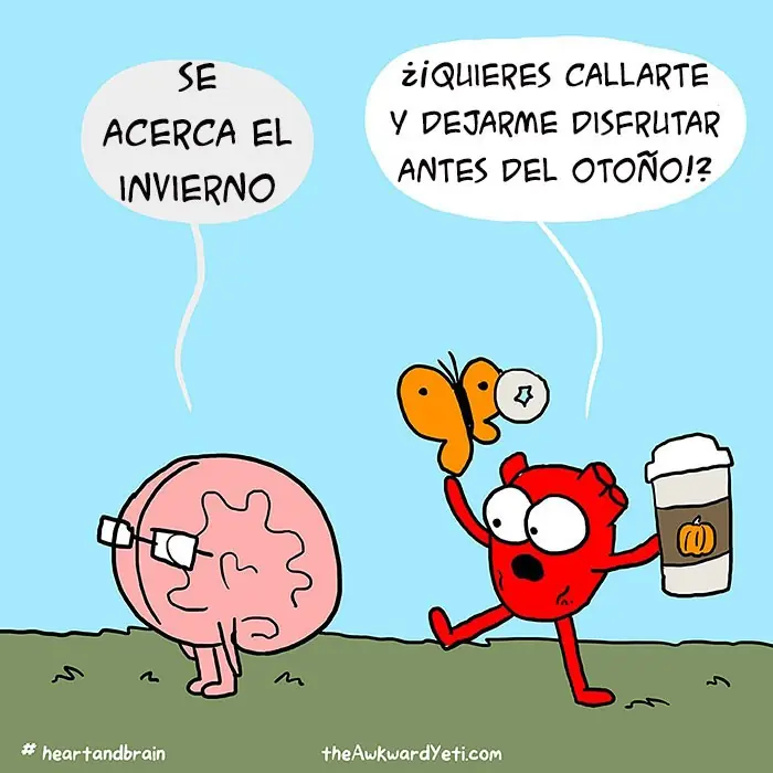 La batalla entre pensar y sentir, Corazón vs Cerebro