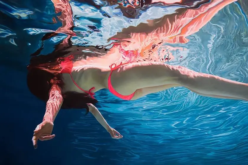 Pinturas realistas bajo el agua por Matt Story