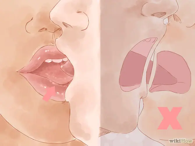 como dar besos
