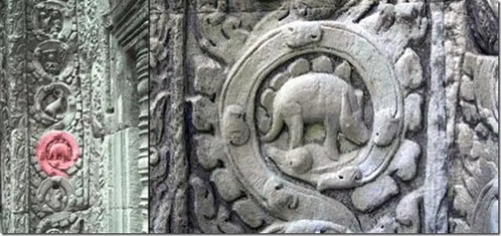 El estegosaurio del templo de Angkor