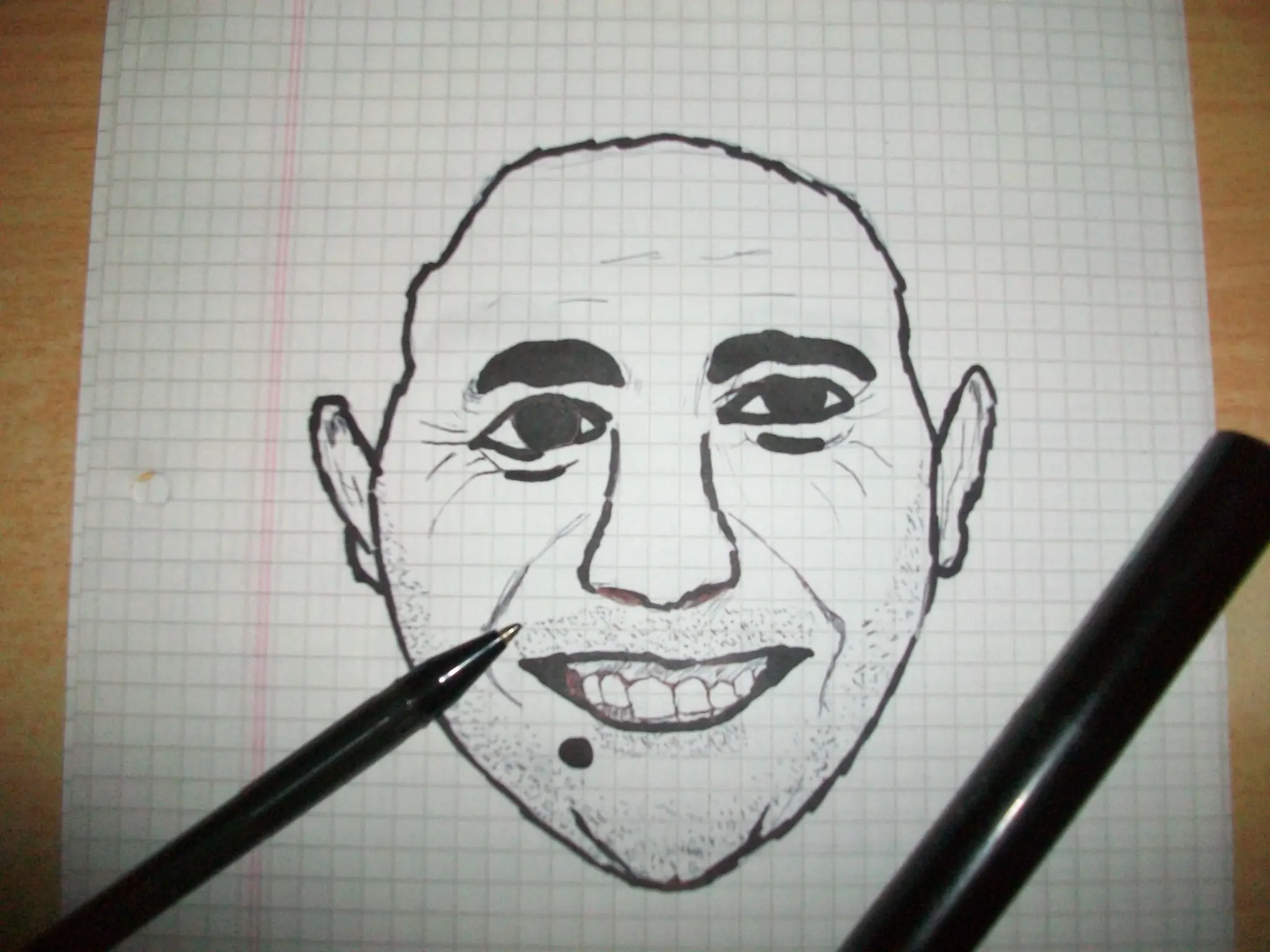 Dibujé a Brancatelli y te lo muestro