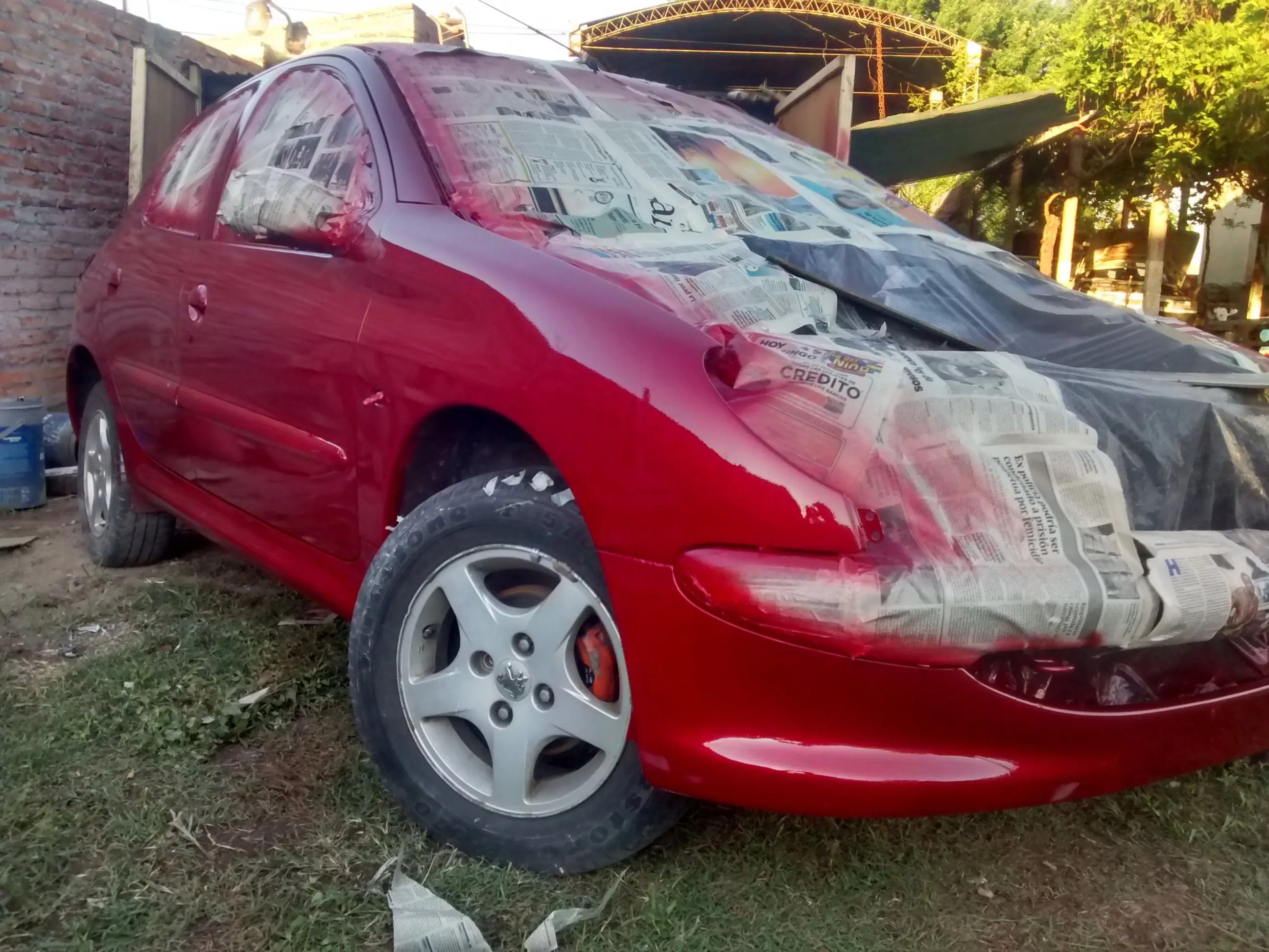 Mira papu como deje este Peugeot 206!