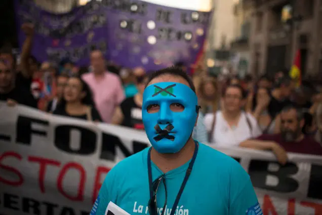 "Ley Mordaza" en España