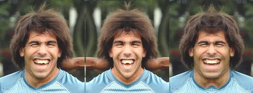 Personajes: asi se verian si sus caras fuesen simetricas