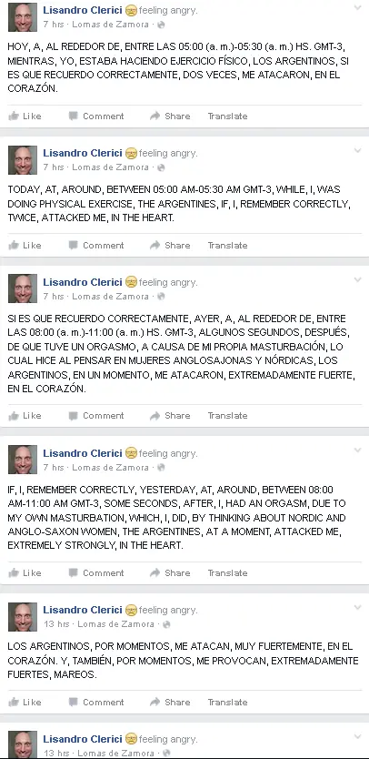 Los argentinos me atacan y tratan de matarme (historia real)