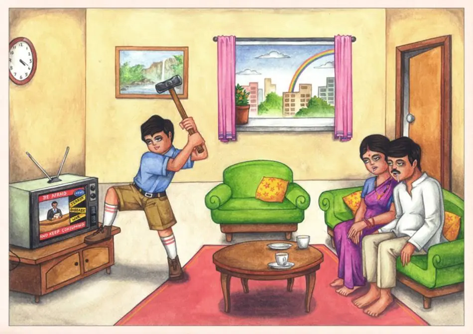 Adarsh Malak Ilustraciones Indias del Chico Ideal Adarsh Malak Ilustraciones Indias del Chico Ideal