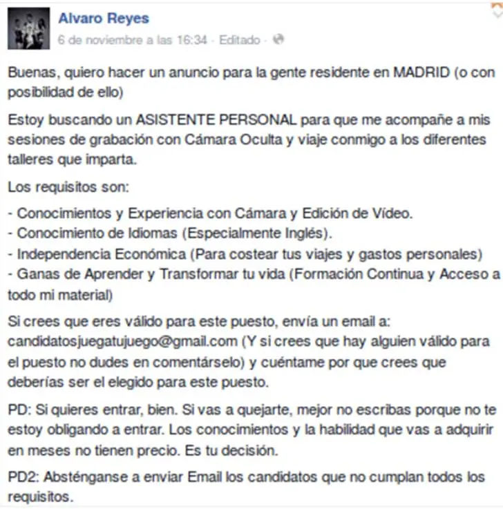 de trabajo