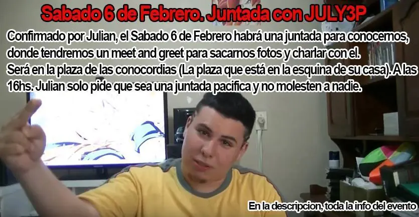 Juntada con July3P (CONFIRMAR)