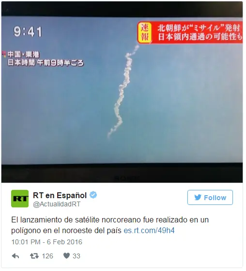 ¿Provocación de Corea del Norte? Lanzan un misil balístico