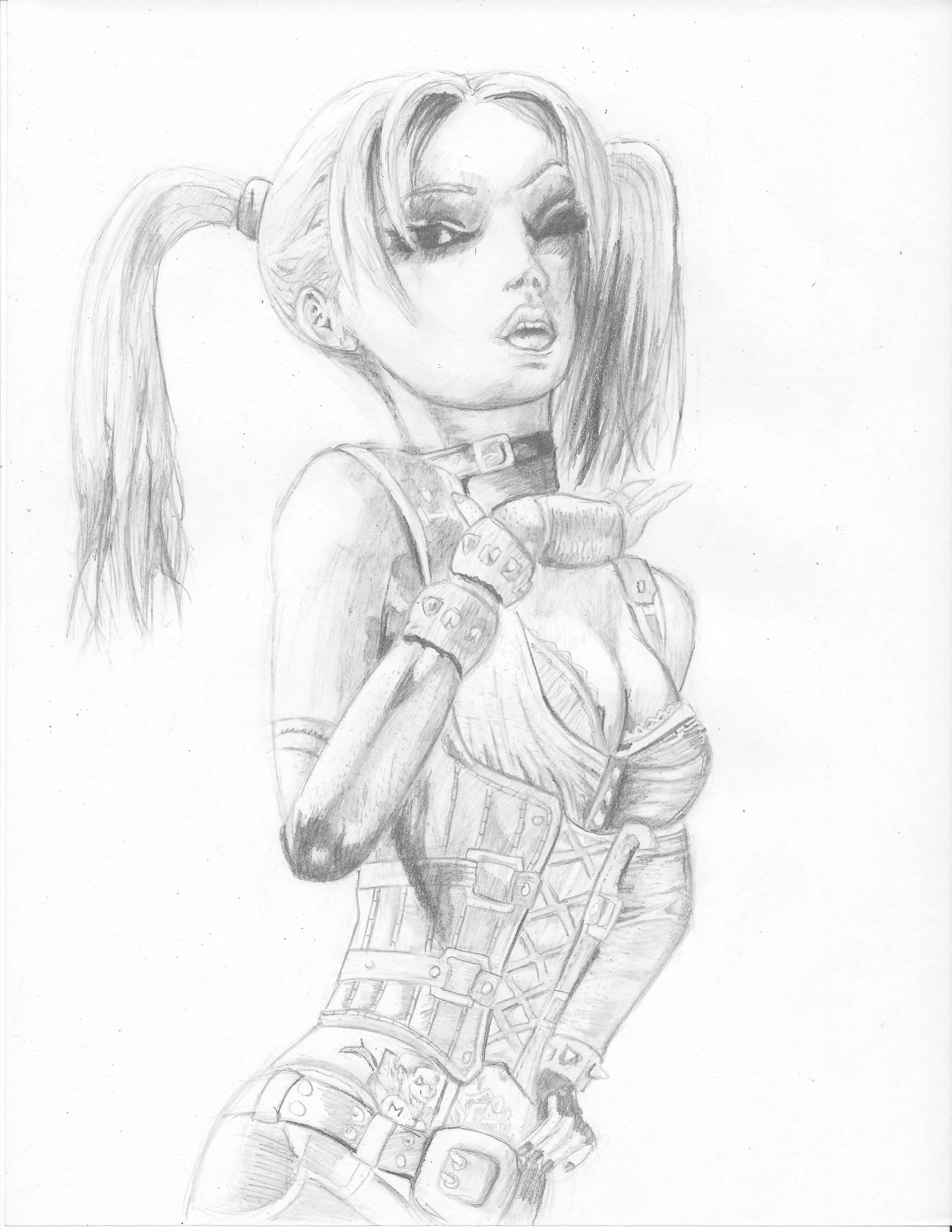 Dibujo  de Harley Quinn  ...  Arkham City