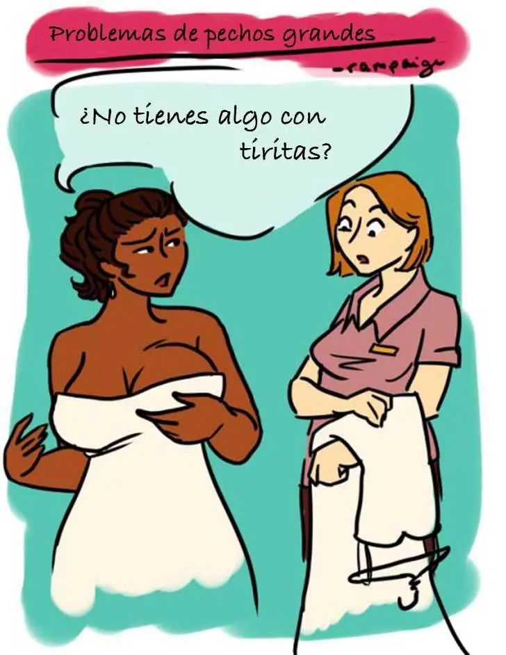 Problemas con los pechos grandes
