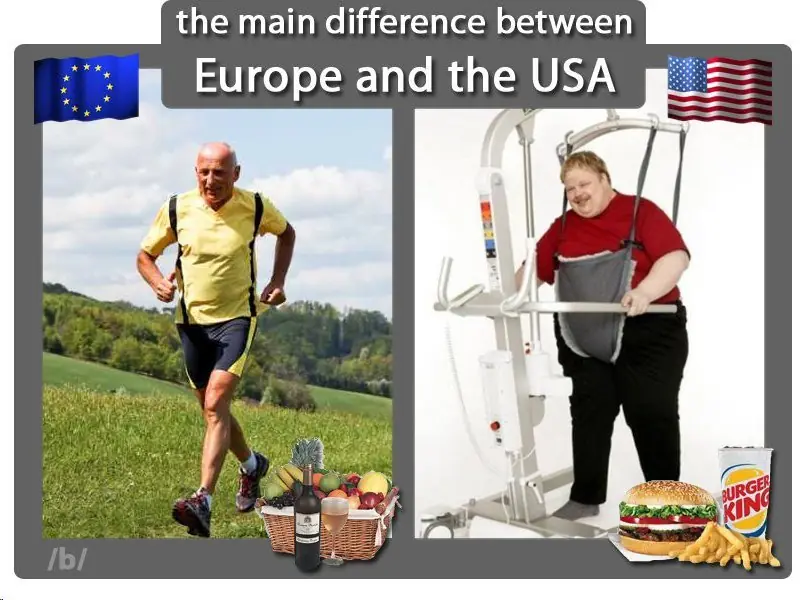 20 Diferencias entre Europa y USA