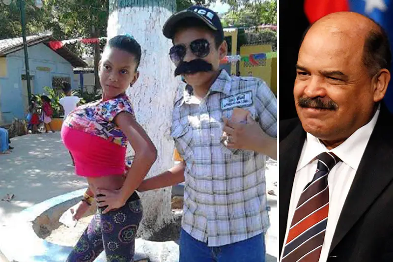 Niños disfrazados de Nelson Merentes y supuesta novia causan