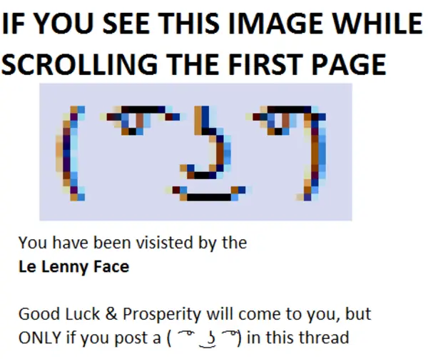 El origen de LennyFace