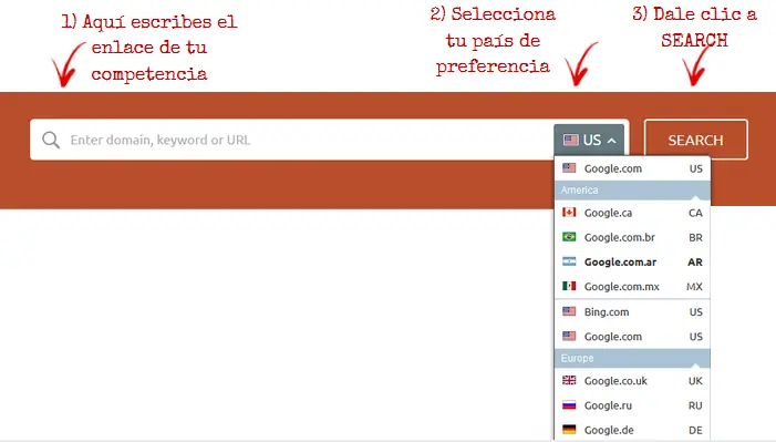Potente herramienta SEO con analisis de competencia gratis