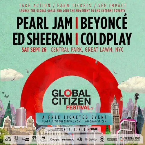 Global Citizen Festival 2015 en vivo