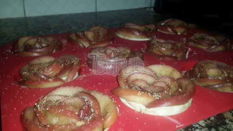 San Valentín - Rosas de Manzana y Hojaldre [Foto-receta]