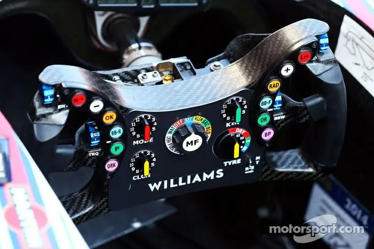 Asi es el volante de la Formula 