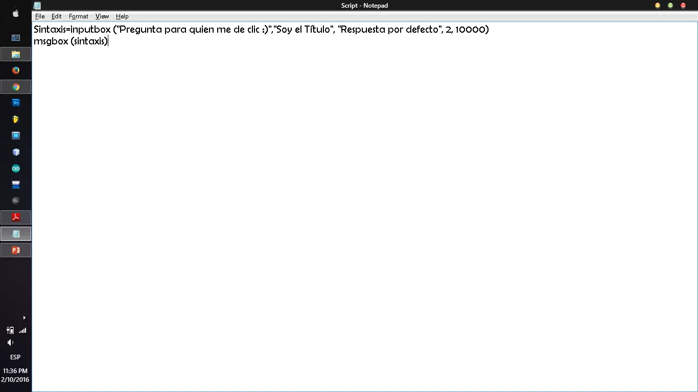 Ventanitas en Windows