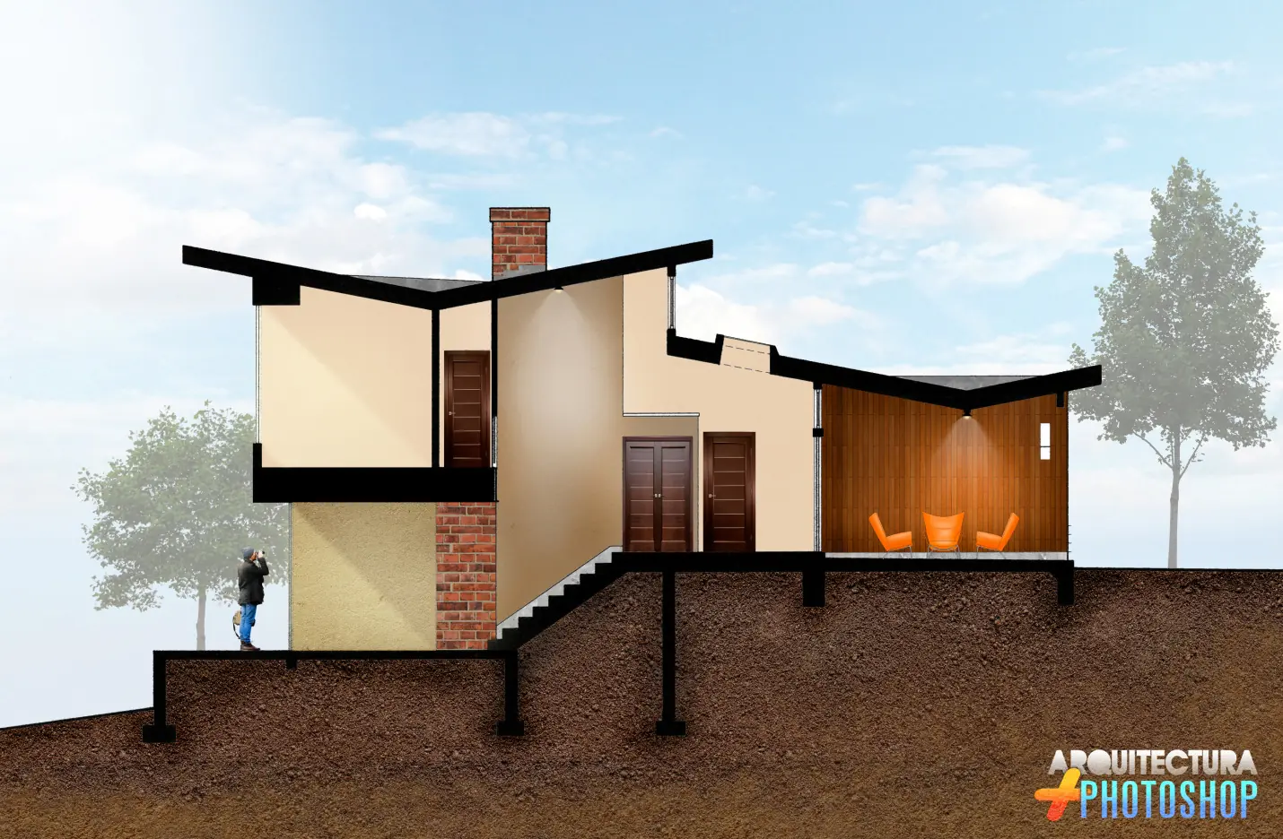 arquitectura y photoshop