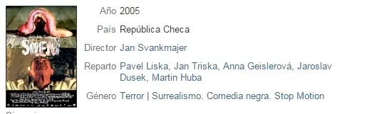 Jan Švankmajer - Filmografía