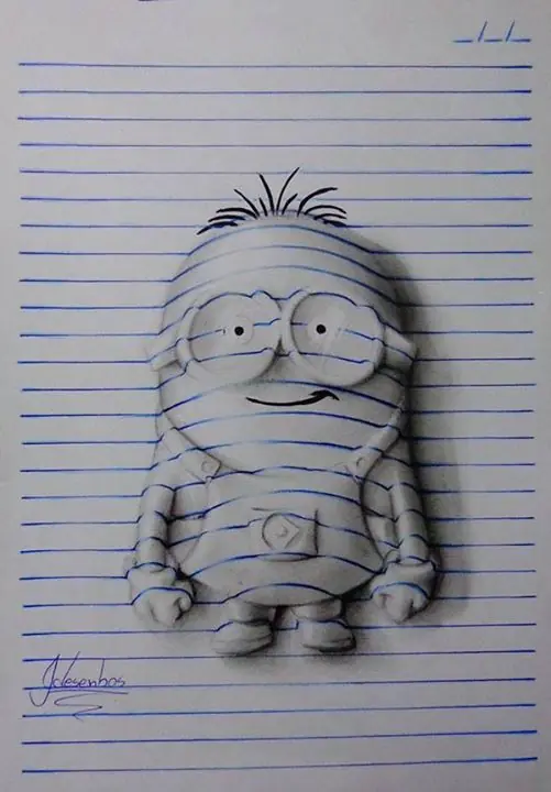 Artista de 15 Años Crea Increíbles Dibujos 3D en su cuader