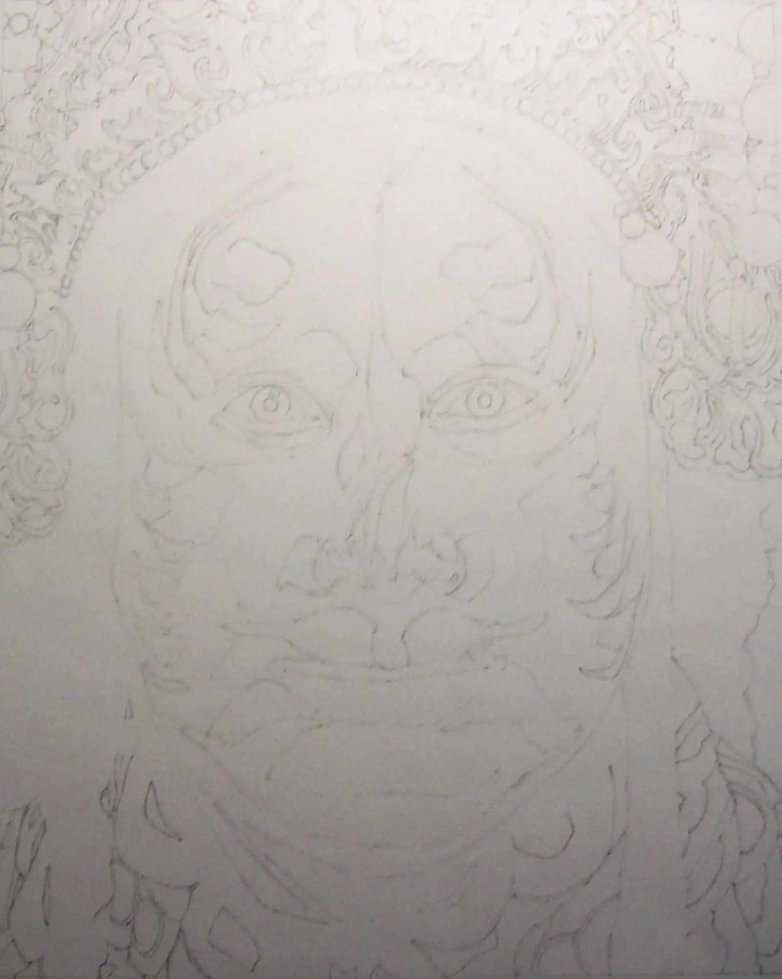 Actor del teatro tradicional chino (dibujo)