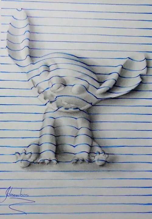Artista de 15 Años Crea Increíbles Dibujos 3D en su cuader