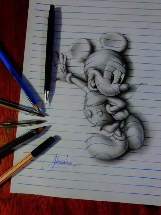 Artista de 15 Años Crea Increíbles Dibujos 3D en su cuader