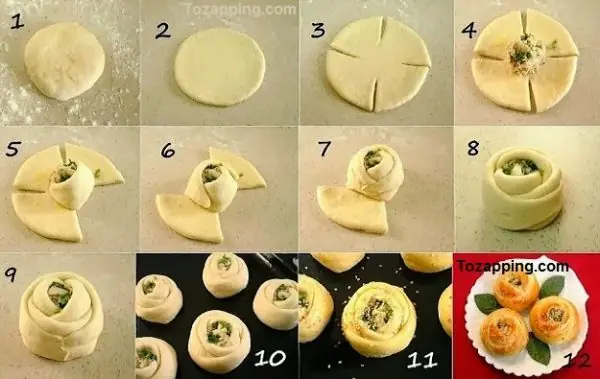 Rosas de pizzas - muy facil