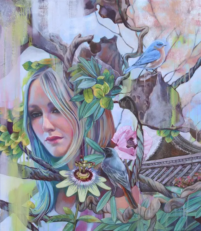 Coloridas y naturalistas pinturas de Lioba Brückner