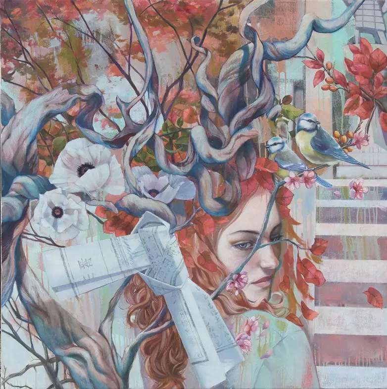 Coloridas y naturalistas pinturas de Lioba Brückner