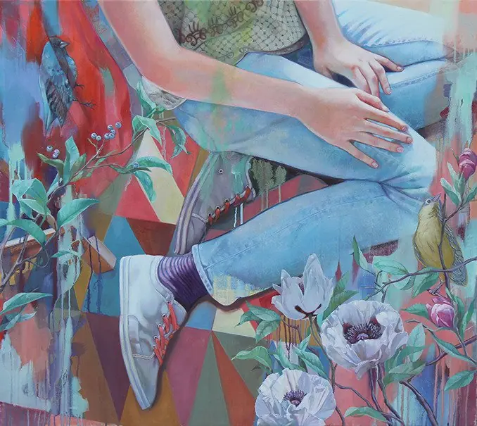 Coloridas y naturalistas pinturas de Lioba Brückner