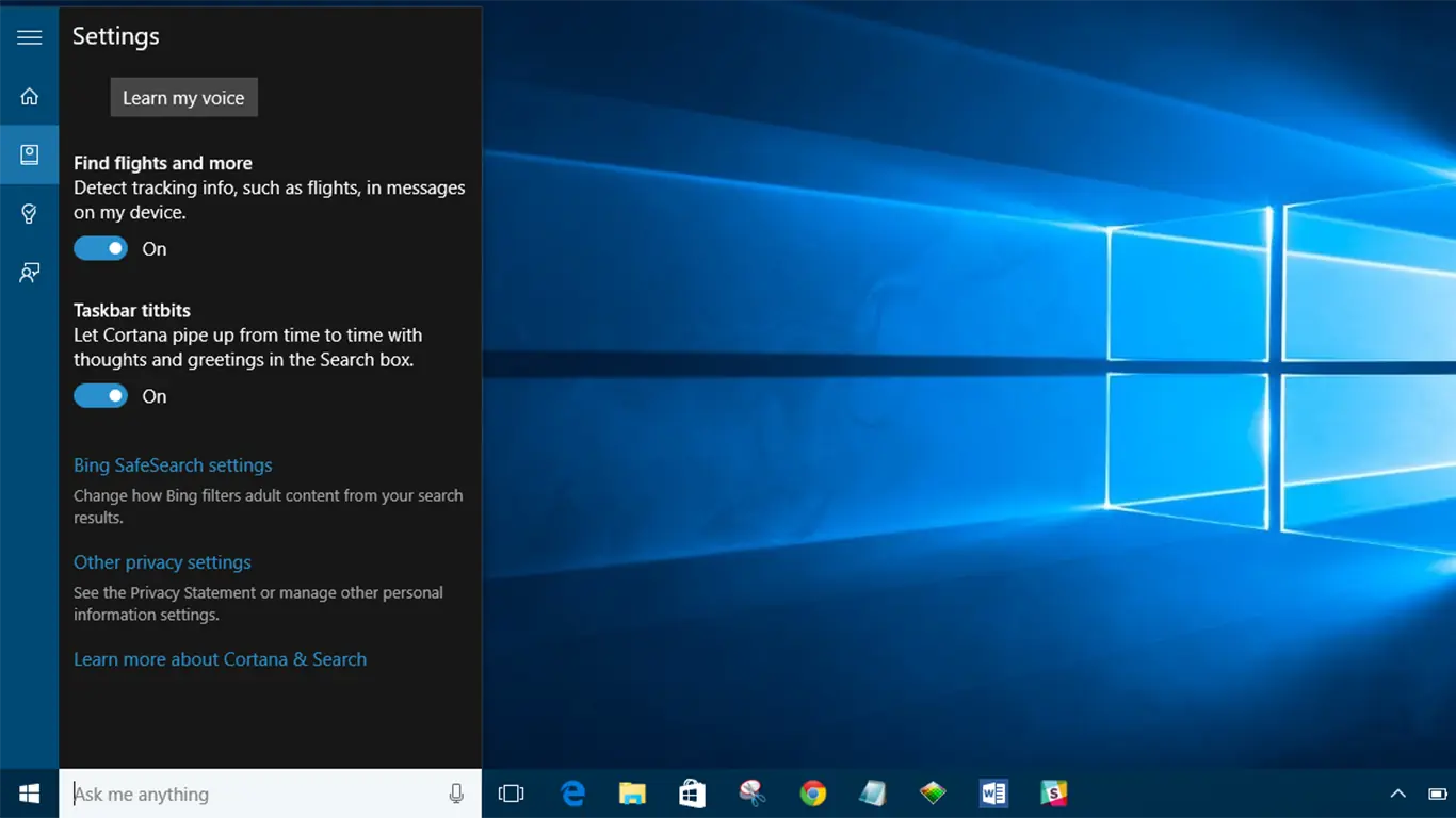 Desinstalar Cortana de Windows 10