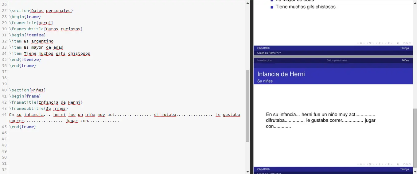 presentaciones